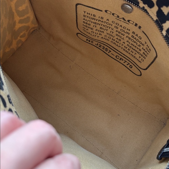Coach Leopard Canvas Tote - Picture 6 of 8